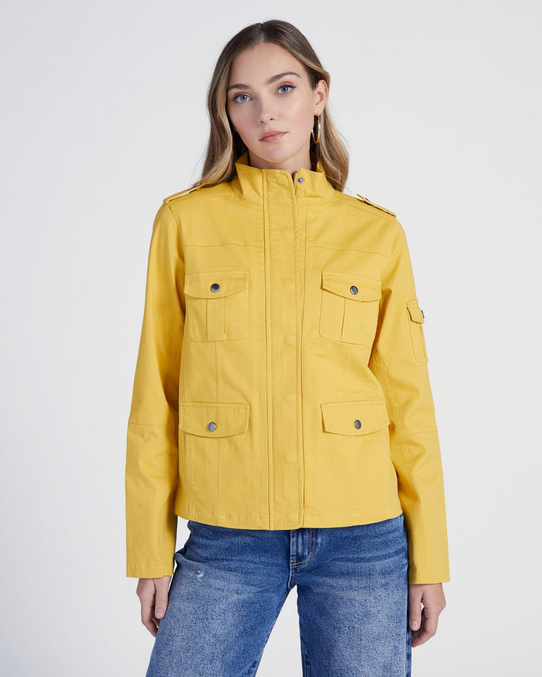 Mustard Yellow $|& Thread & Supply Utility Jacket - SOF Front