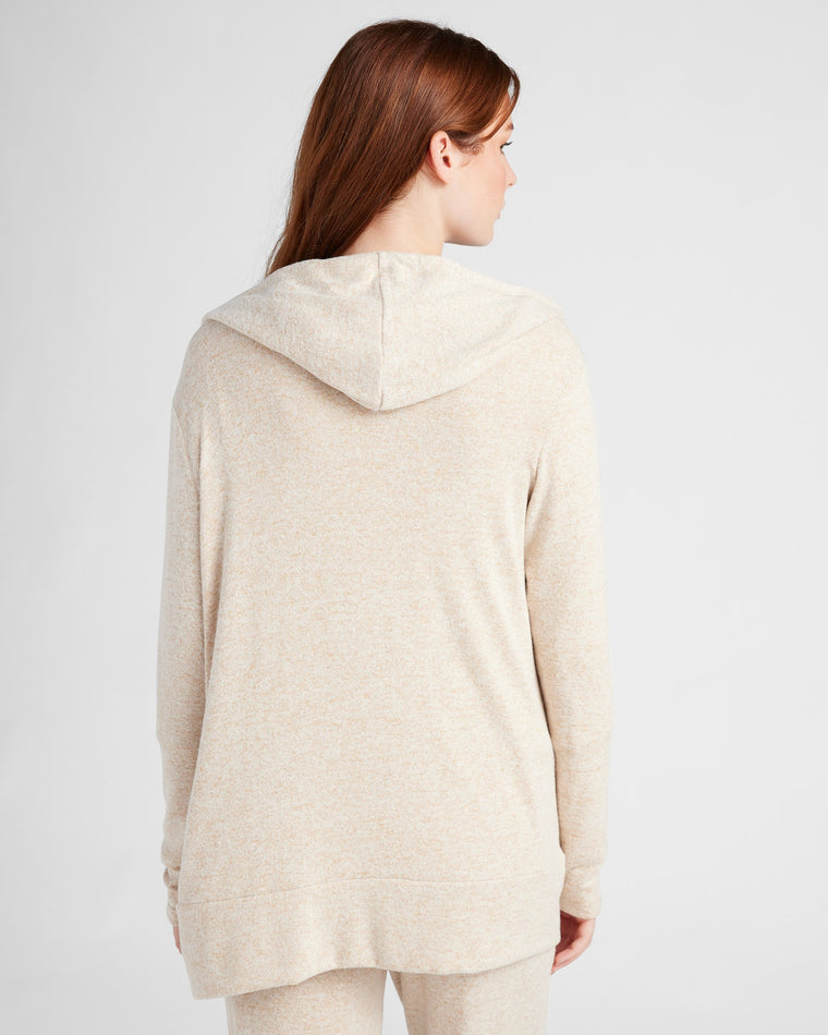 Oatmeal $|& SEAS Dreamy Hacci Laguna Cardigan - SOF Back