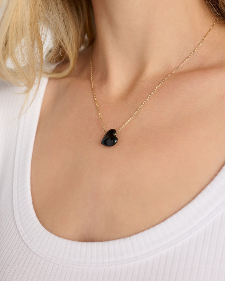 Black $|& BaubleBar Juno Semi-Precious Necklace - SOF Detail