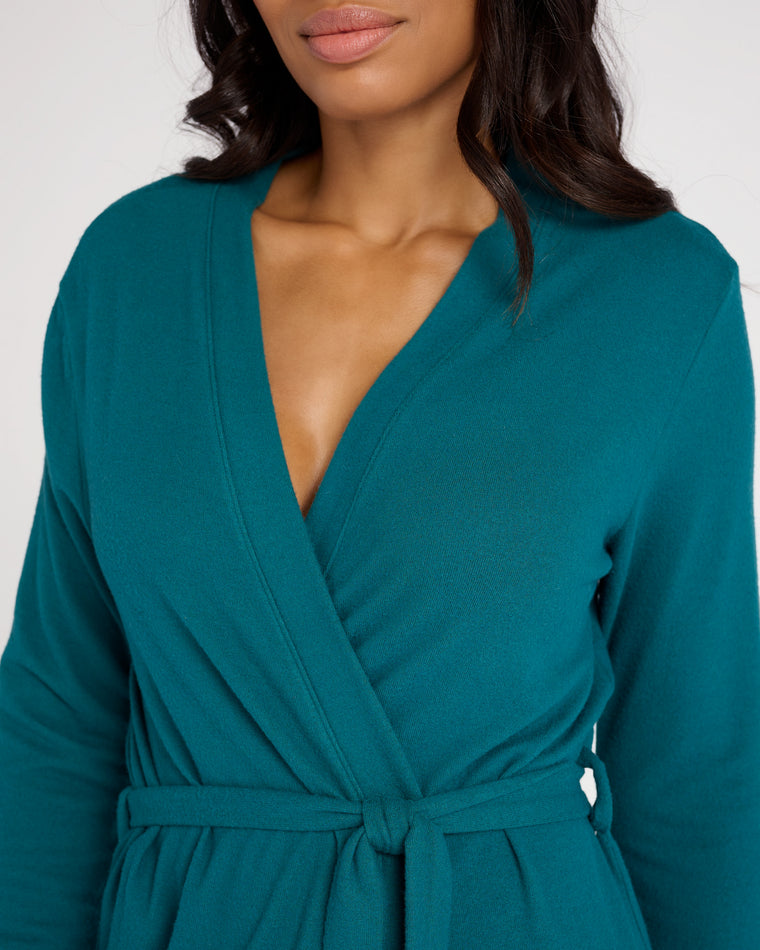Spruced Up $|& 78 & Sunny Hacci Lounge Robe - SOF Detail