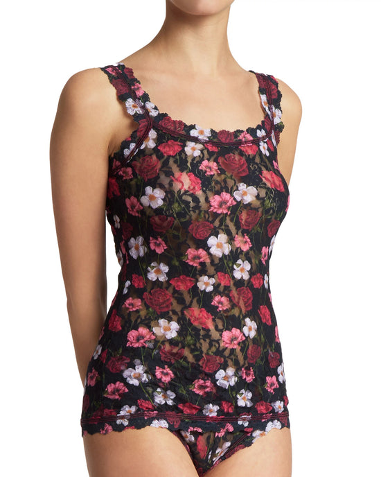 Black Floral $|& Hanky Panky Signature Lace Printed Cami - VOF Front