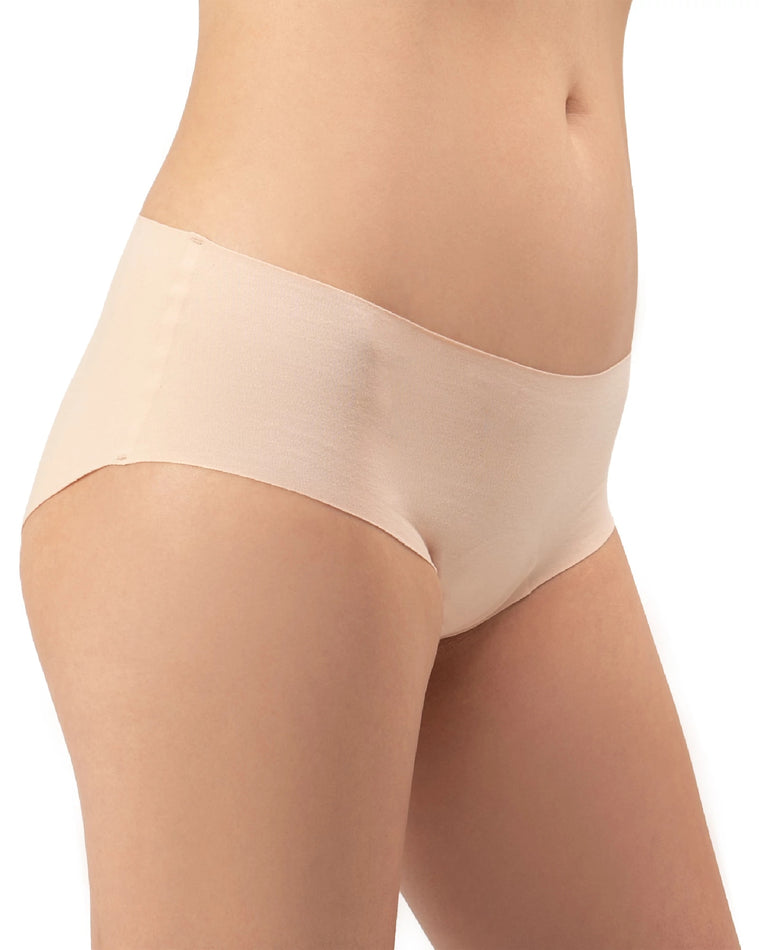 Light Neutrals White/Pale/Sand $|& Panty Promise Mid Rise Bikini 3 Pack - VOF Side