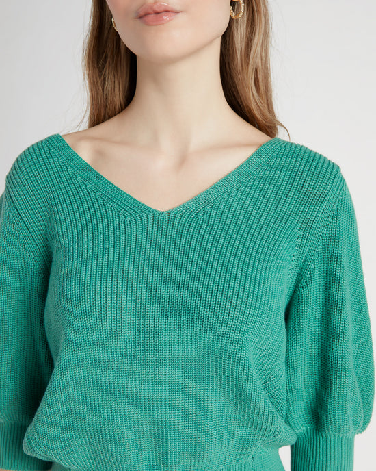 Spring Green $|& Gentle Fawn Phoebe Pullover - SOF Detail