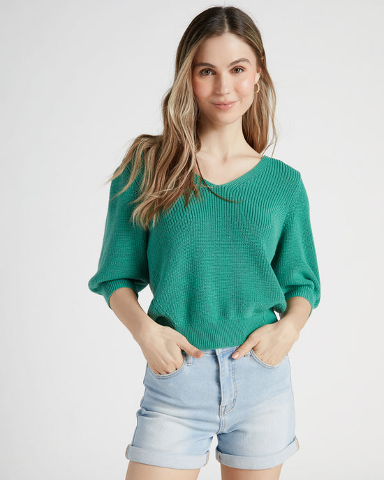 Spring Green $|& Gentle Fawn Phoebe Pullover - SOF Front