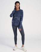 Tonal Black $|& Interval Flex Tie-Dye Pullover - SOF Full Front