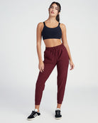 Red Wine $|& Interval FlowHeather Sculpt Highland Jogger - SOF Full Front