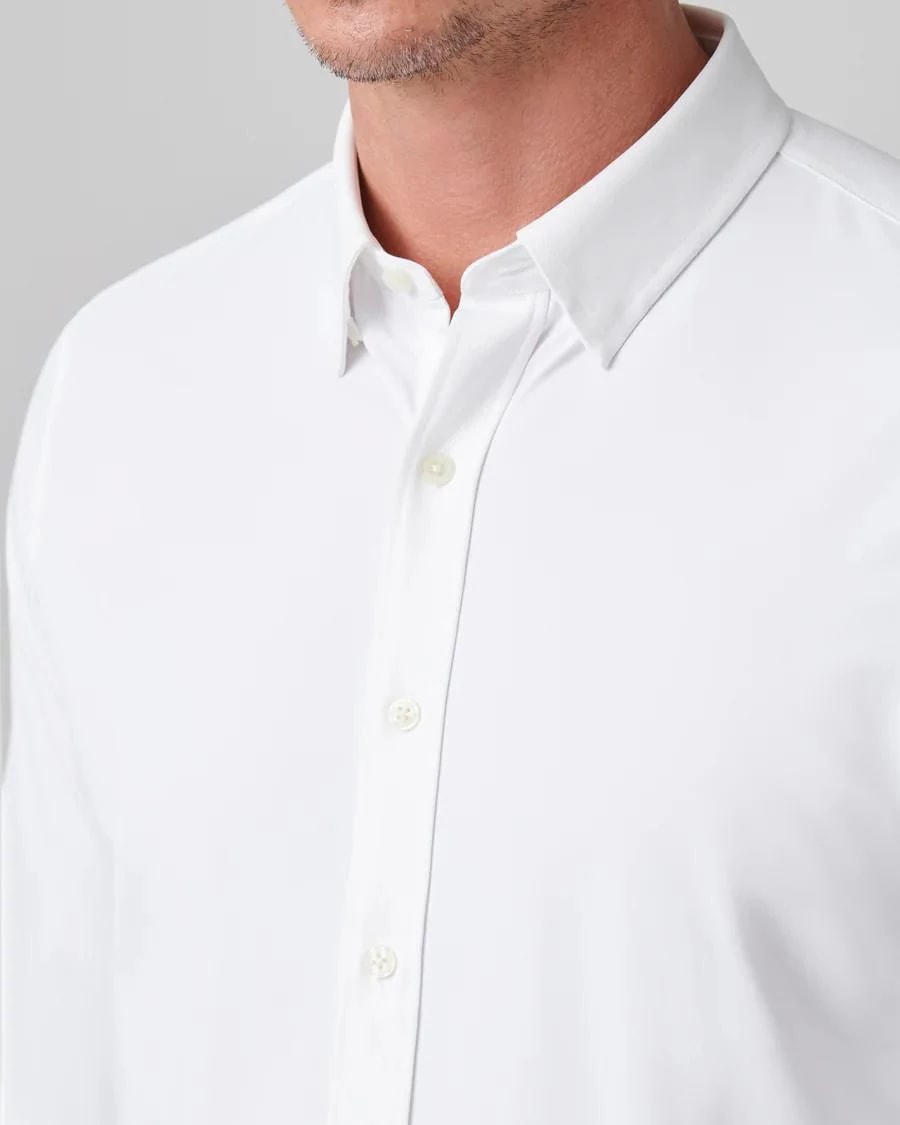 Business White $|& Rhone Commuter Shirt Slim - VOF Detail