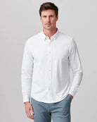 Business White $|& Rhone Commuter Shirt Slim - VOF Front