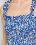 Blue $|& Apricot Garden Layer Ditsy Dress - SOF Detail