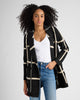Plaid Sweater Coatigan