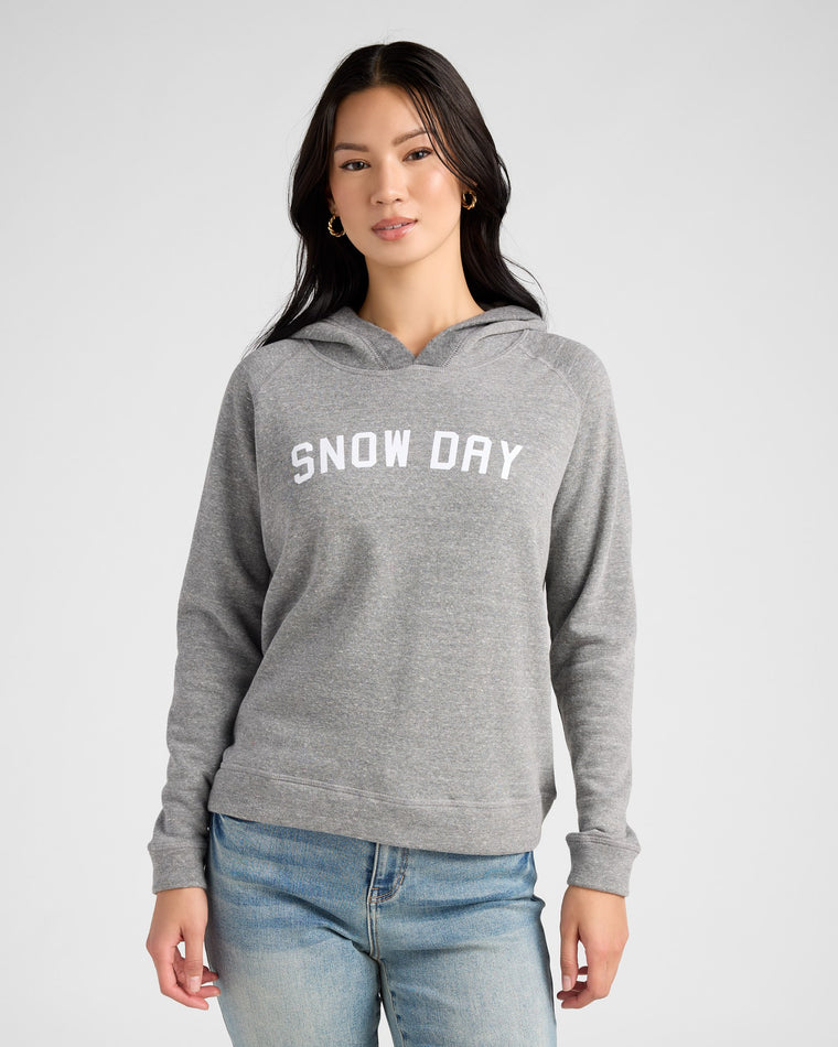 Heather Grey $|& SEAS Snow Day 78 & Sunny Graphic Hoodie - SOF Front