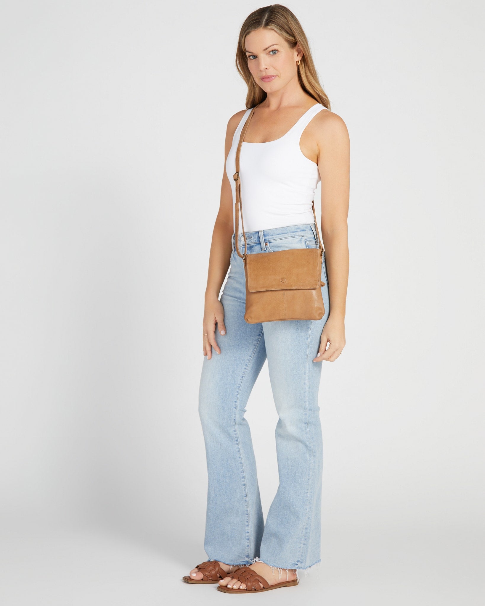 Desert Sand $|& Day & Mood New Malou Maxi Crossbody - SOF Full Front