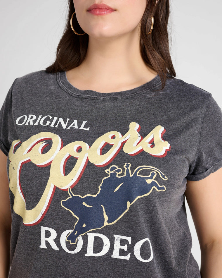 Black $|& Recycled Karma Original Coors Rodeo Graphic Tee - SOF Detail