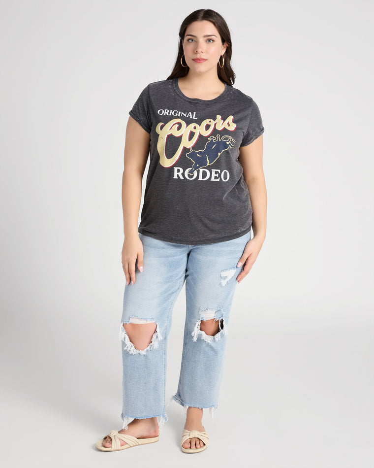 Black $|& Recycled Karma Original Coors Rodeo Graphic Tee - SOF Full Front