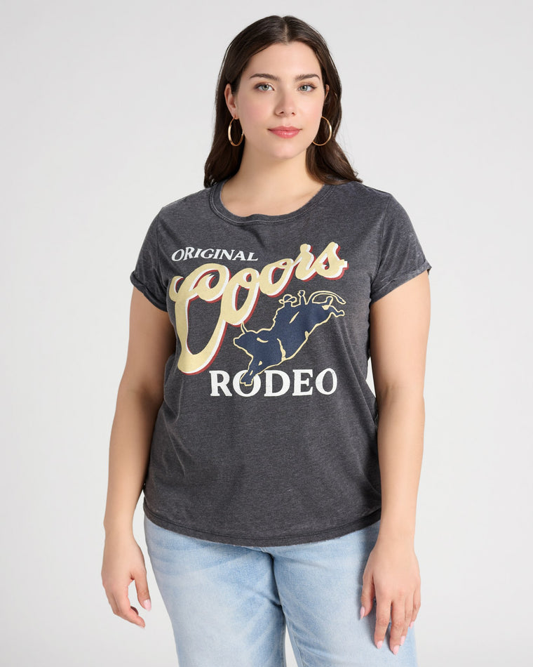 Black $|& Recycled Karma Original Coors Rodeo Graphic Tee - SOF Front