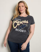 Black $|& Recycled Karma Original Coors Rodeo Graphic Tee - SOF Front