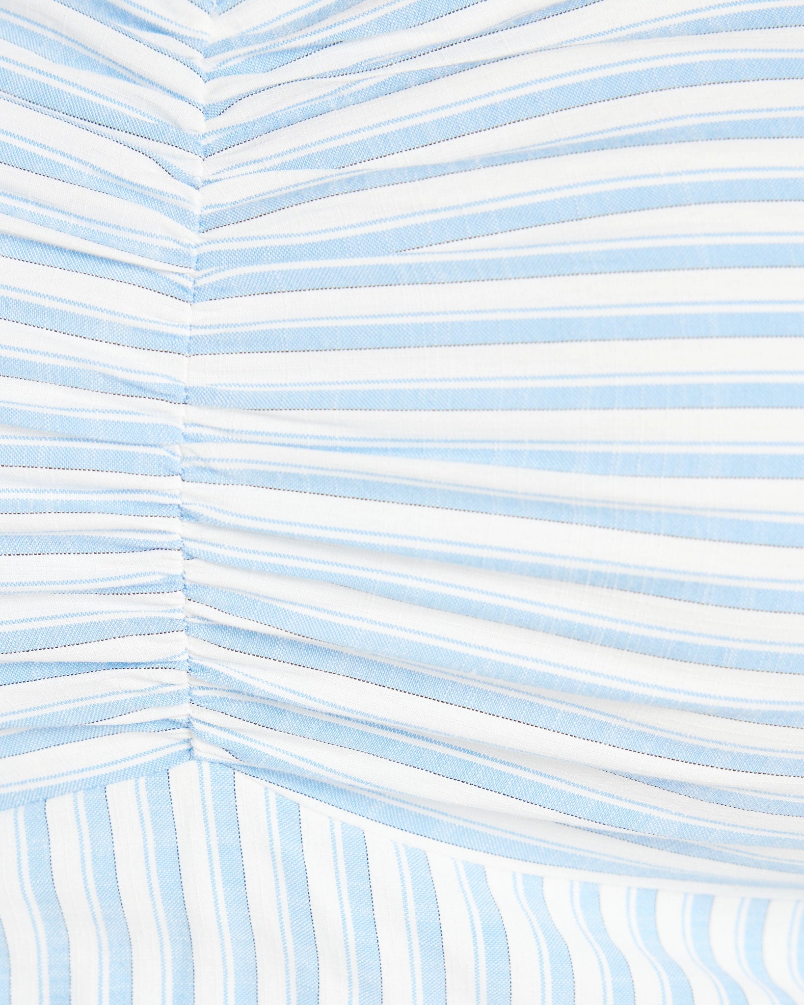 Blue/White $|& Skies Are Blue Striped Sweetheart Maxi Dress - SOF Detail