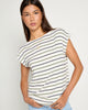 Brentwood Boat Neck Stripe Top