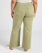Olive $|& Mica Denim High Rise Wide Leg Pants - SOF Back
