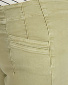 Olive $|& Mica Denim High Rise Wide Leg Pants - SOF Detail