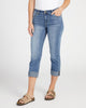 Charlie Crop Skinny Jeans with Wide Cuff