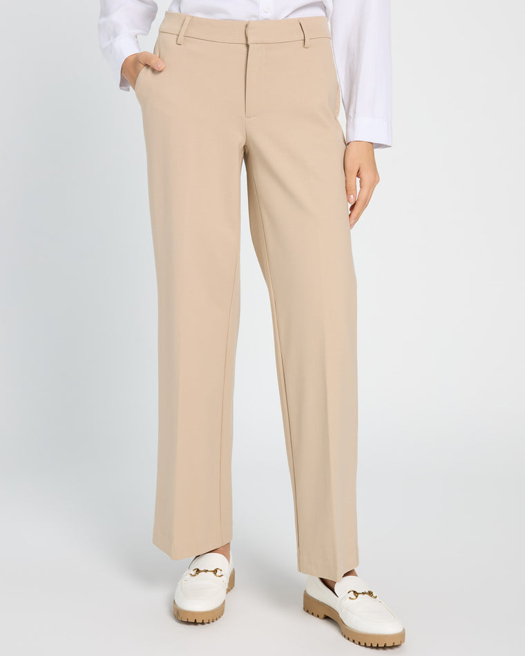 Biscuit Tan $|& Liverpool Kelsey Wide Leg Trouser - SOF Front