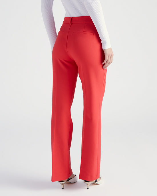 Lava Flow Red $|& Liverpool Kelsey Flare Trouser - SOF Back