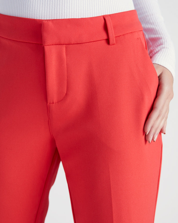 Lava Flow Red $|& Liverpool Kelsey Flare Trouser - SOF Detail