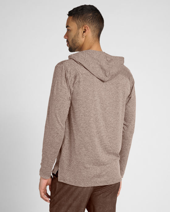 Espresso Heather $|& Glyder Taclite Hoodie - SOF Back