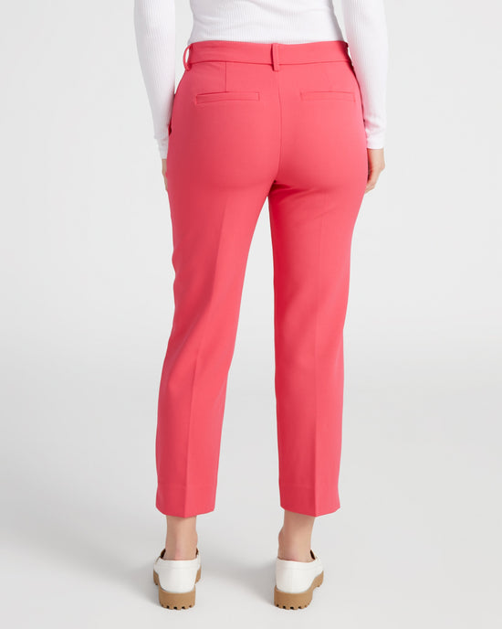 Pink Punch $|& Liverpool Kelsey Crop Trouser with Slit - SOF Back