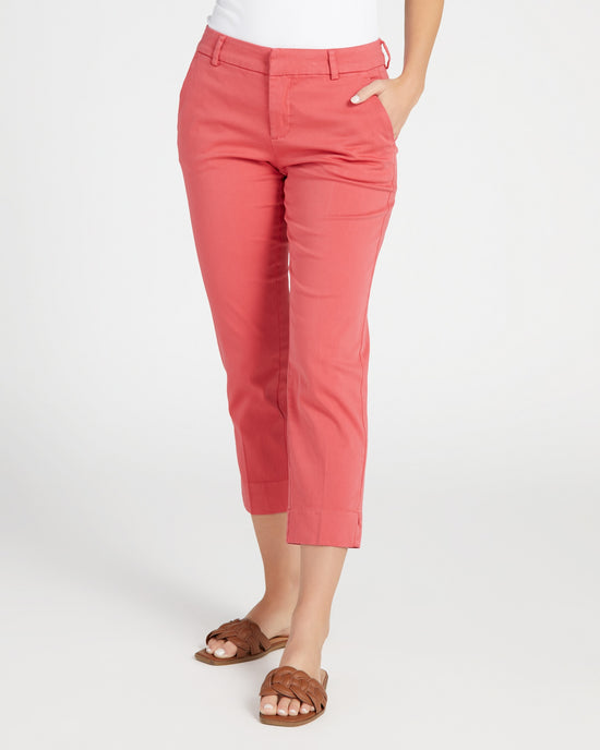 Berry Blossom Pink $|& Liverpool Kelsey Chino Trouser - SOF Front