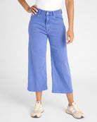 Galactic Cobalt $|& Dear John Audrey Super High Rise Wide Leg Jeans - SOF Front