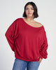 Plus Size Brooksville One Shoulder Sweatshirt