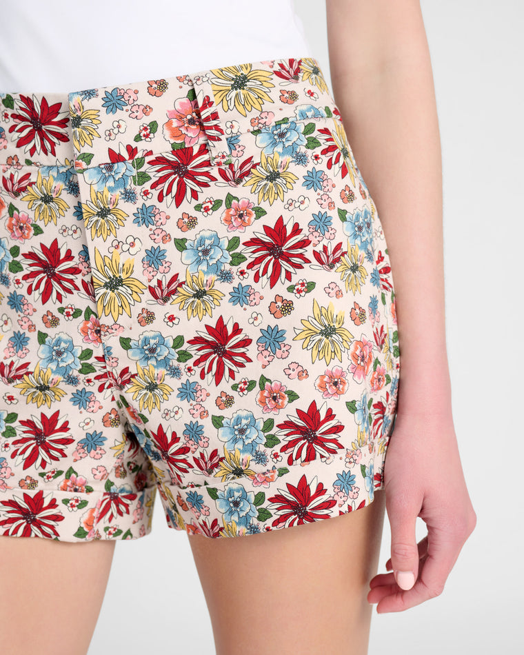 Graphic Floral Red $|& Dear John North Hampton Short - SOF Detail