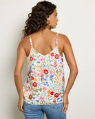 White Red $|& Skies Are Blue Double Strap Floral Cami - SOF Back