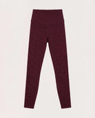 Red Wine $|& Interval FlowHeather Sculpt Crossover Leggings - Hanger Detail