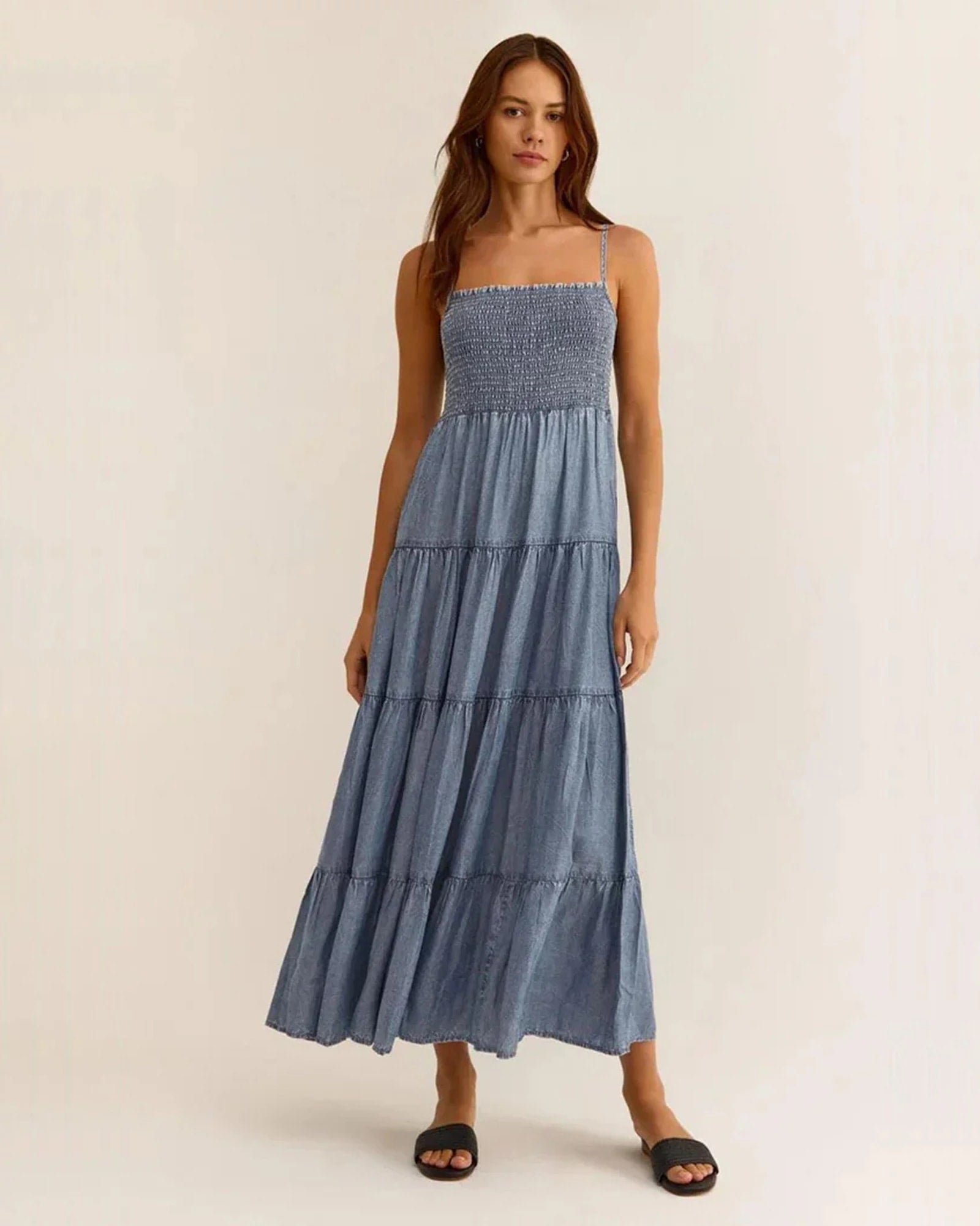 Z Supply Balos Chambray Midi Dress