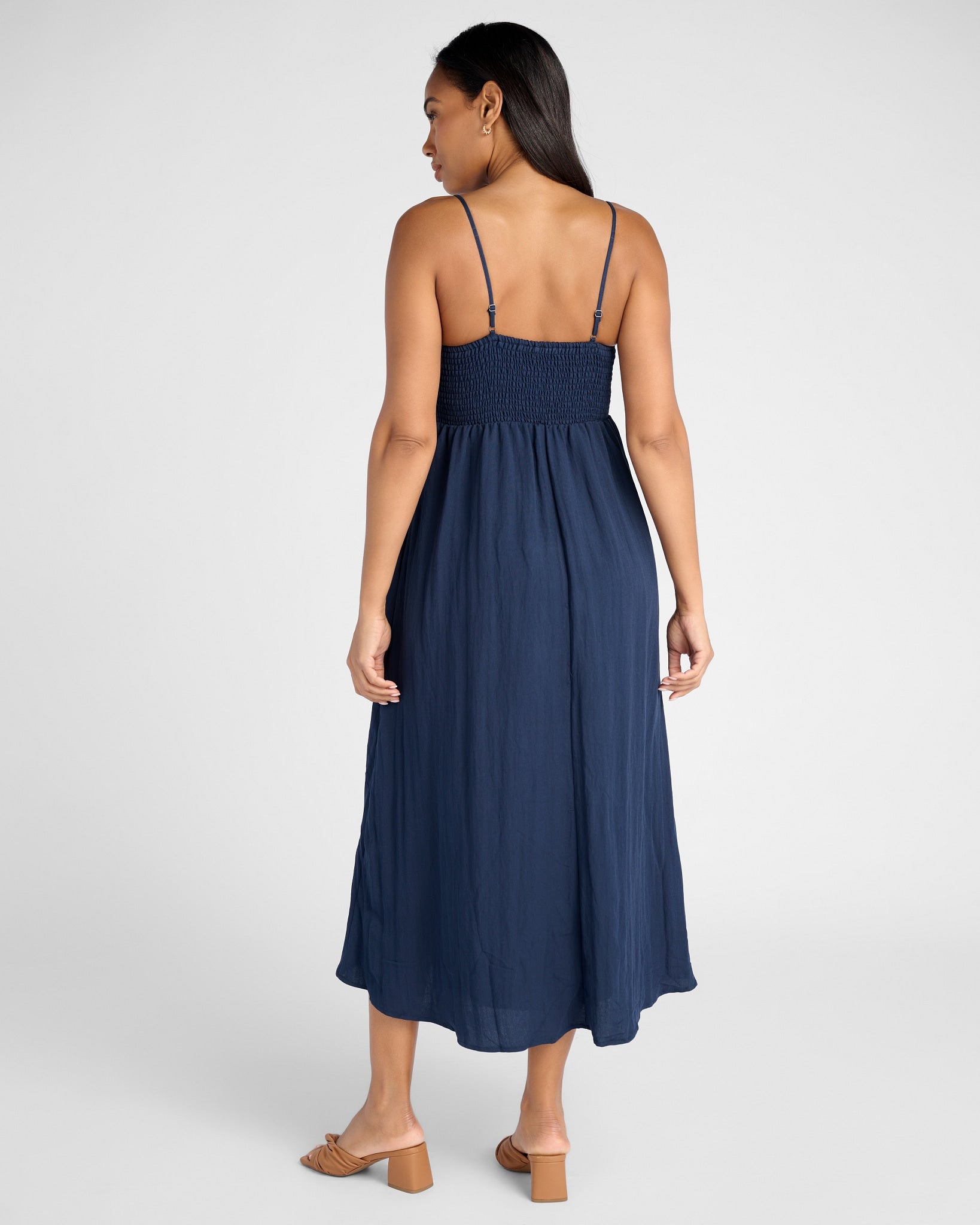 Captain Navy $|& Z Supply Beachside Midi Dress - SOF Back