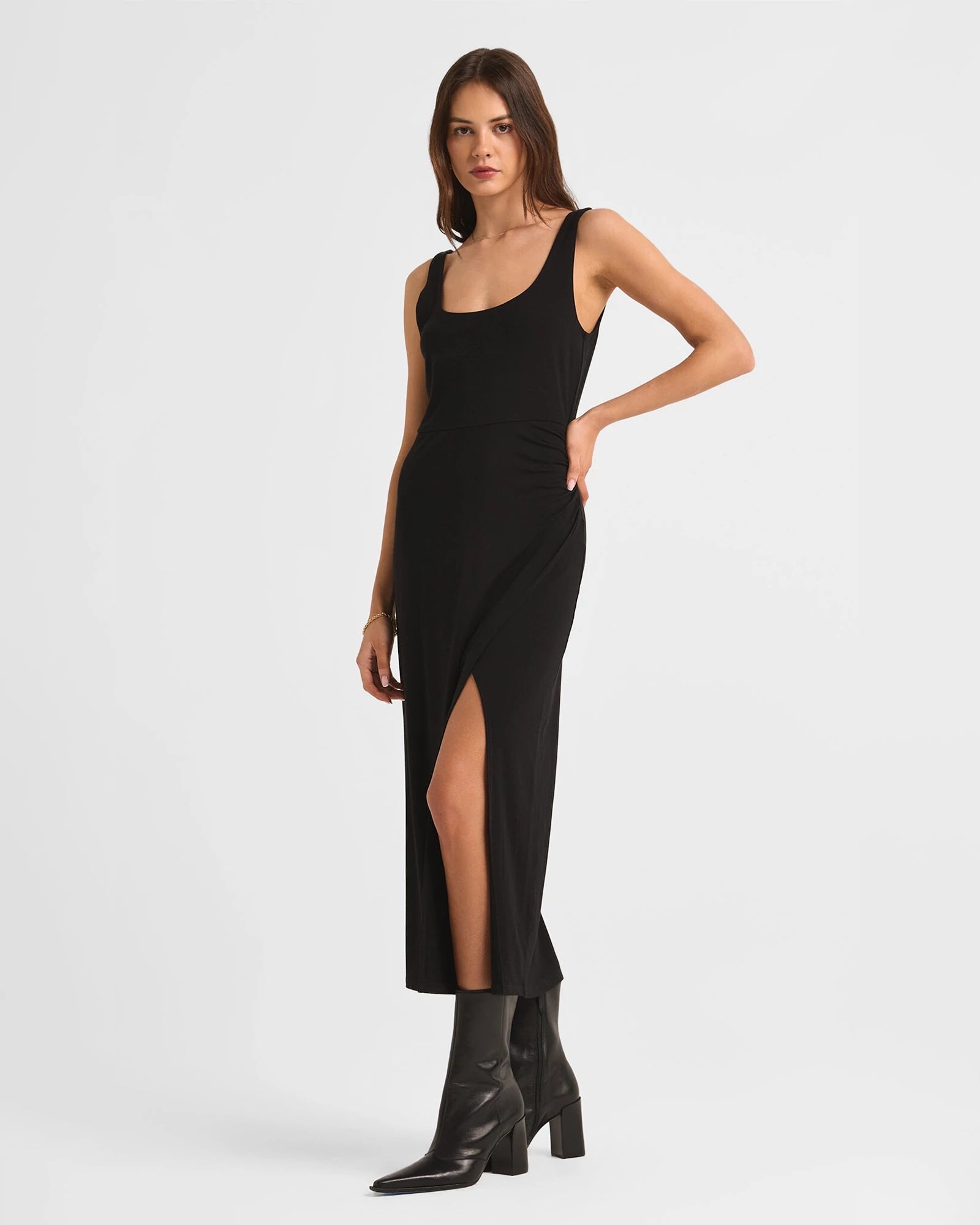 Black $|& Z Supply Melbourne Dress - VOF Side