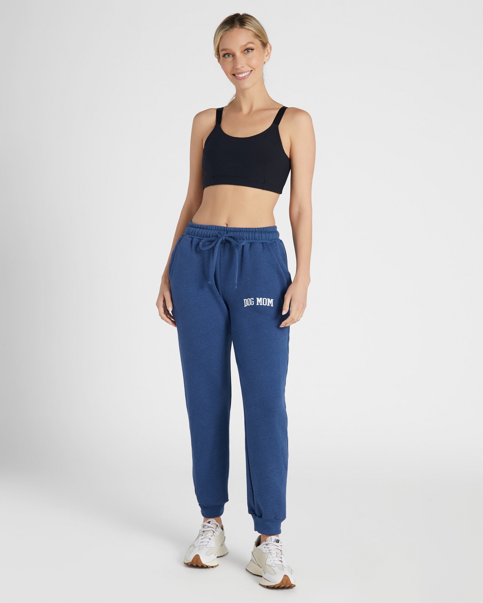 Navy $|& Interval Dog Mom Graphic Joggers - UGC On Fig
