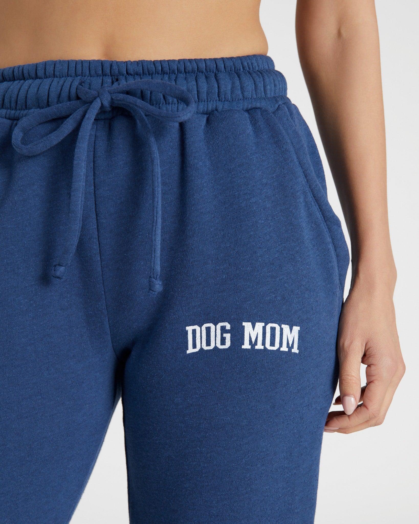 Navy $|& Interval Dog Mom Graphic Joggers - SOF Full Front