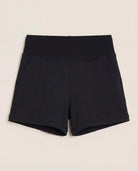 Black $|& Interval Flex Flat Front Short - Hanger Detail