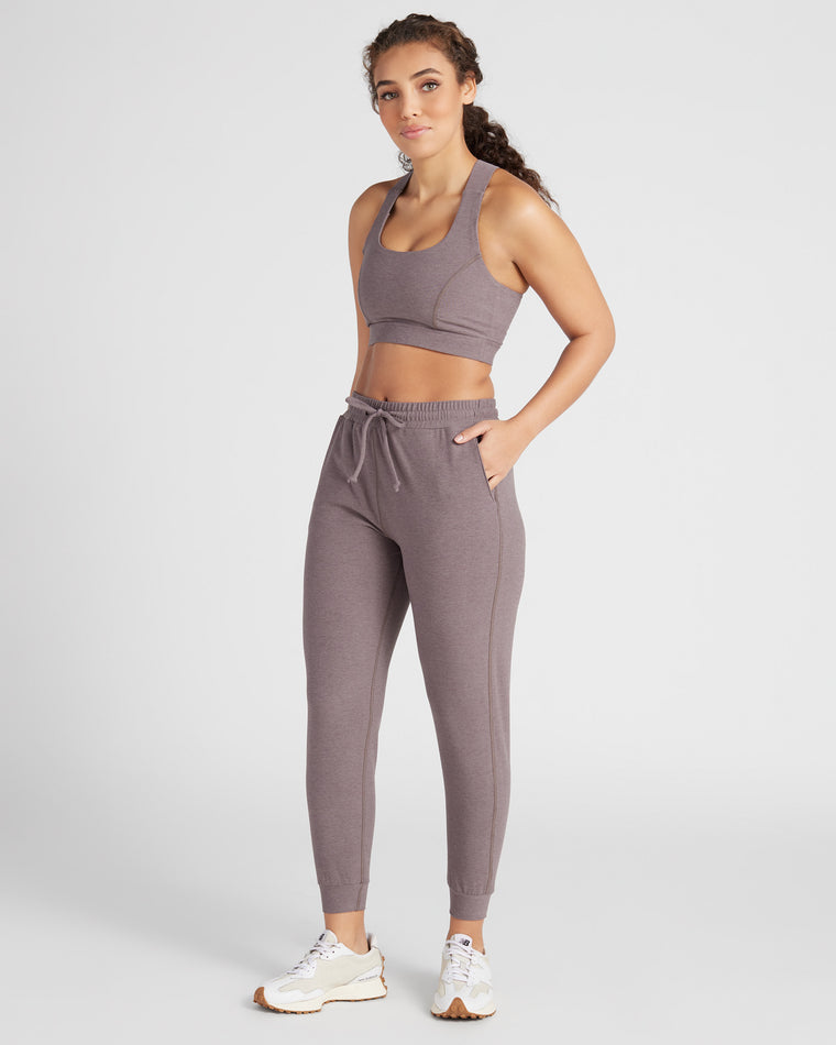 Heathered Night Shade $|& Interval Highland Spacedye Jogger - SOF Full Front