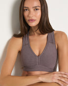 Heather Nightshade $|& Interval FlowHeather Sculpt Enhearten Bra - SOF Full Front