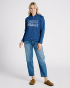 Navy $|& SEAS Sunday Funday Graphic Hoodie - SOF Full Front
