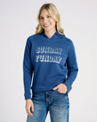 Navy $|& SEAS Sunday Funday Graphic Hoodie - SOF Front