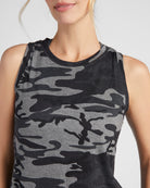 Camo $|& Interval Hi-Lo Camo Tank - SOF Detail