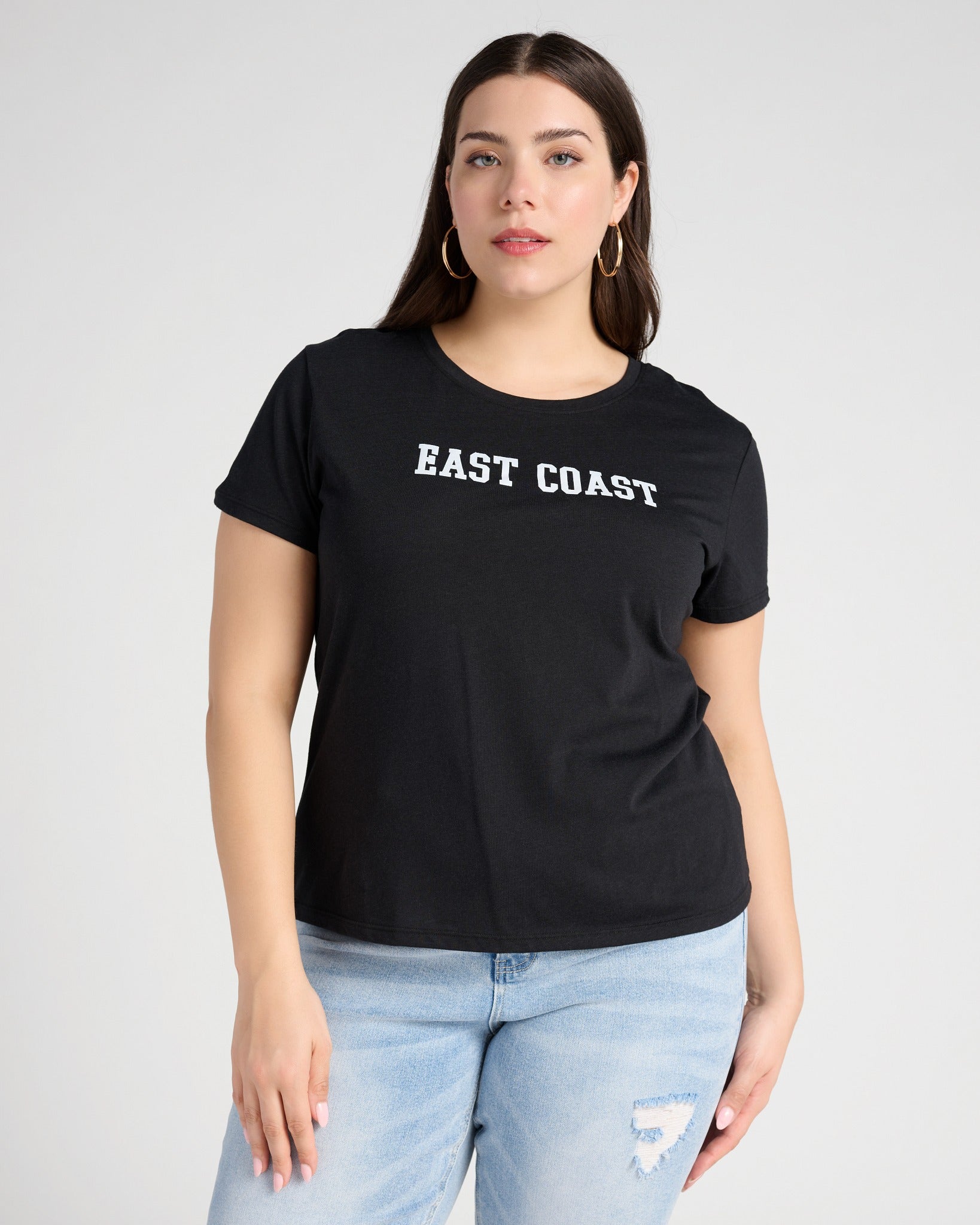Black $|& 78&SUNNY East Coast Graphic Tee - SOF Front