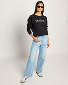 Black $|& SEAS Yeah No Graphic Pullover - UGC On Fig