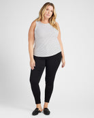 White Black Stripe $|& Thread & Supply Euclid Stripe Tank - SOF Full Front